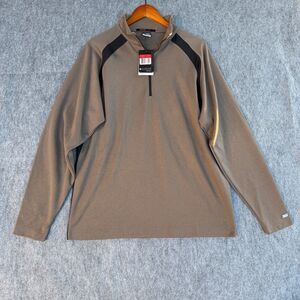 Nike Tiger Woods 1/4 Zip Golf Pullover Brown 286781-242 Men's L New With Tags